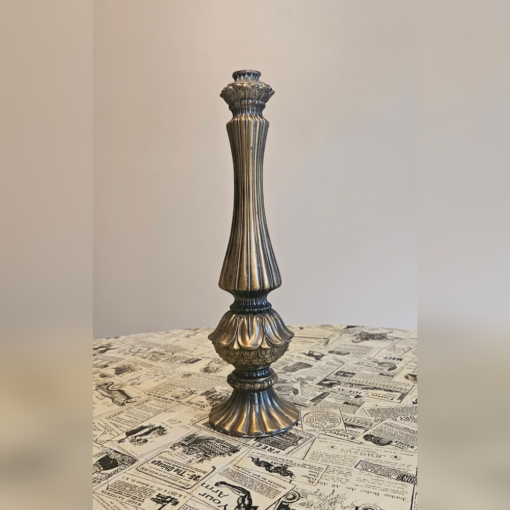 Vintage Ornate Cast Column Table Lamp Light Spacer Neck Antique Parts Retro Swag
